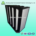 Large air volume hepa v shape Air Filter composed